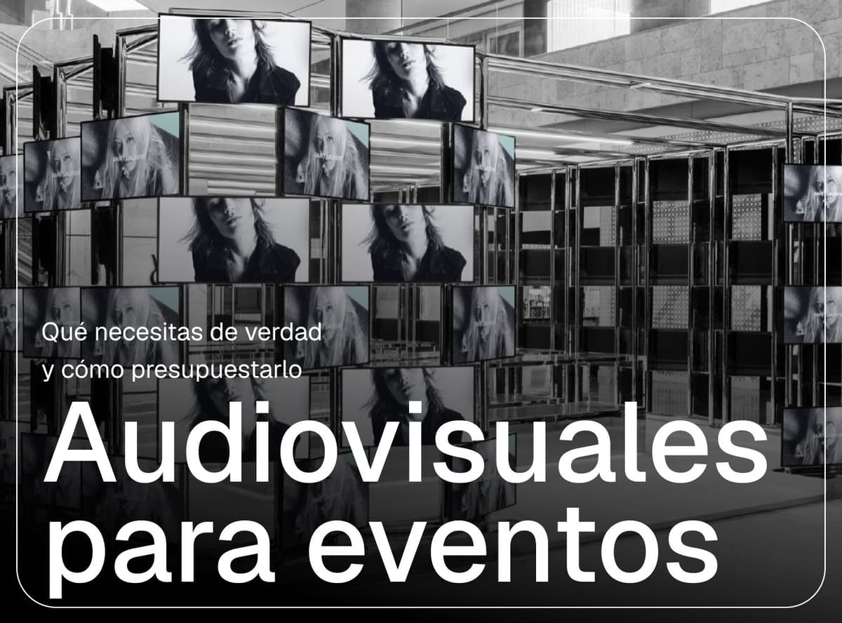 pantallas con imagenes proyectadas